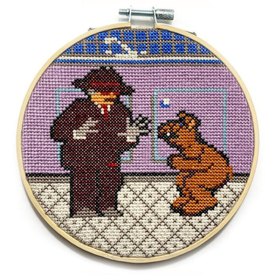 ALF Sega Master System retro video game cross-stitch STITCH-BIT by Bryan.