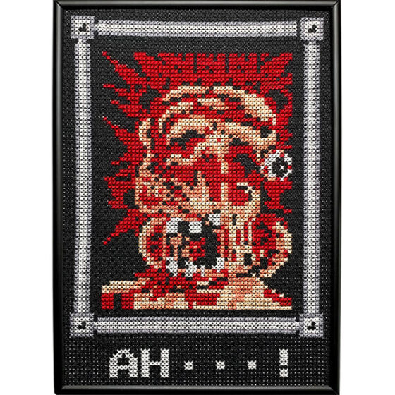 Bionic Commando Nintendo NES retro video game cross-stitch STITCH-BIT by Bryan.