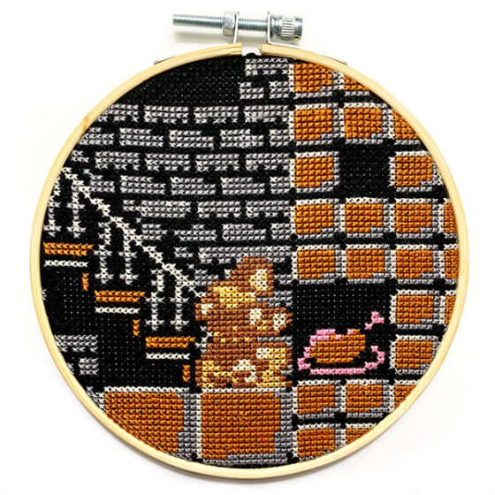 Castlevania Nintendo NES retro video game cross-stitch STITCH-BIT by Bryan.