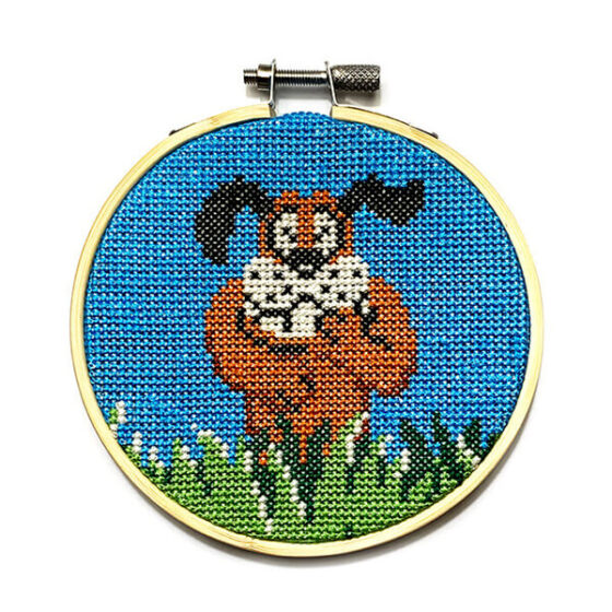 Duck Hunt Nintendo NES retro video game cross-stitch STITCH-BIT by Bryan.