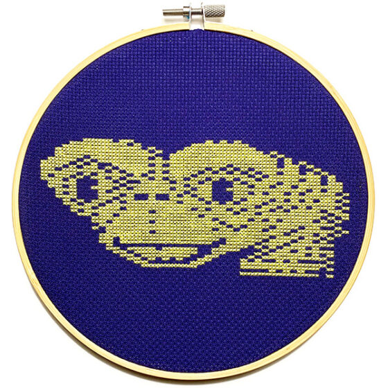 E.T. the Extra-Terrestrial Atari 2600 retro video game cross-stitch STITCH-BIT by Bryan.