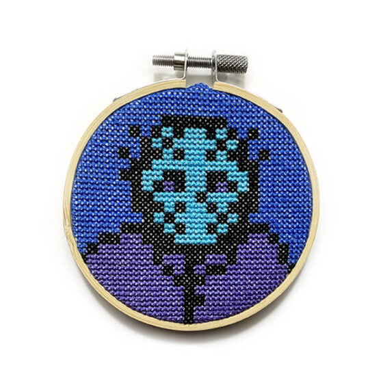 Friday the 13th Jason Voorhees Nintendo NES retro video game cross-stitch STITCH-BIT by Bryan.