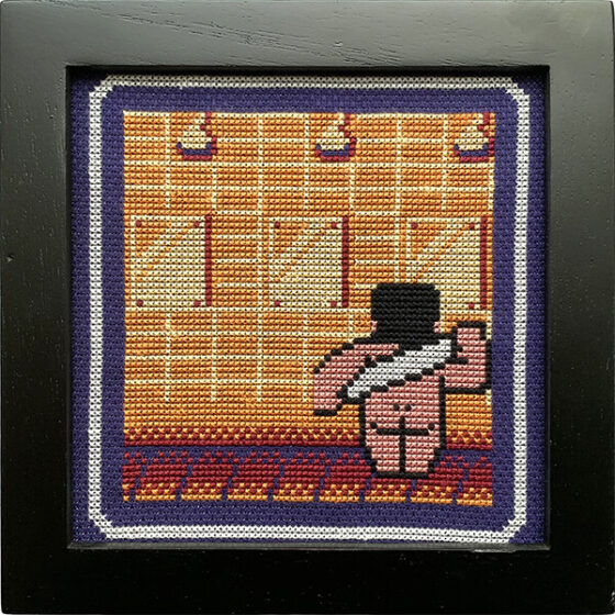 River City Ransom Nintendo NES retro video game cross-stitch STITCH-BIT by Bryan.