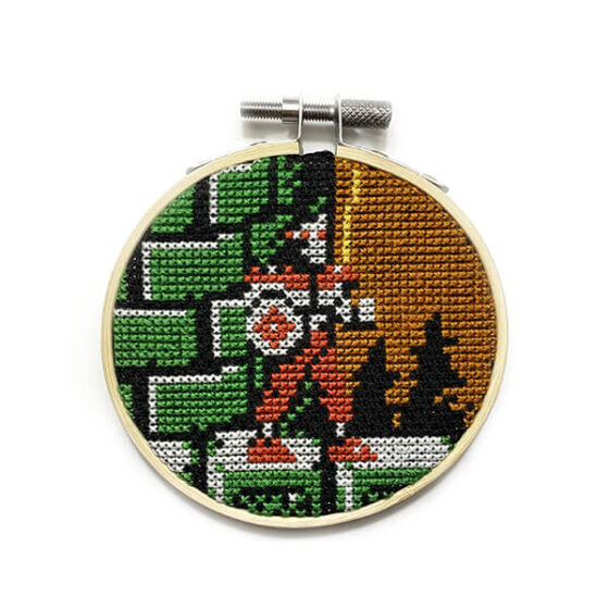 Rygar Nintendo NES retro video game cross-stitch STITCH-BIT by Bryan.