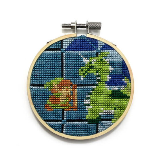 The Legend of Zelda Nintendo NES retro video game cross-stitch STITCH-BIT by Bryan.