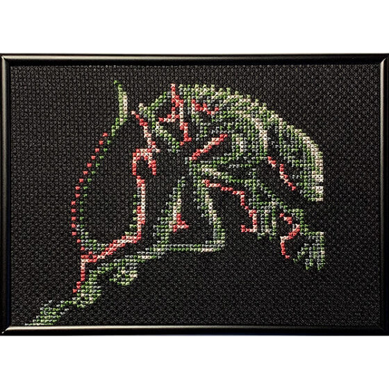 Alien 3 Sega Genesis retro video game cross-stitch STITCH-BIT by Bryan.