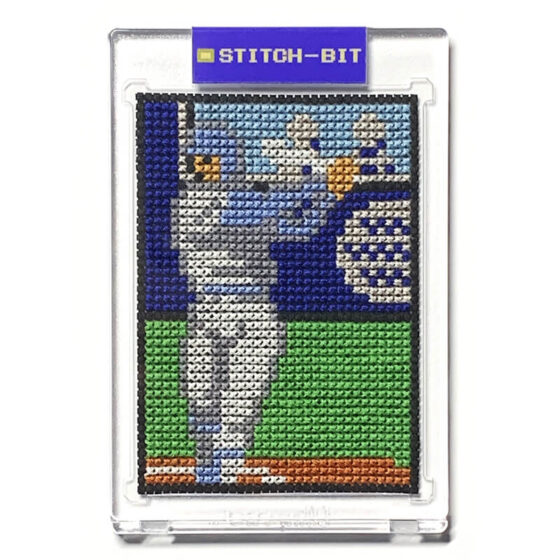 Bases Loaded II: Second Season Nintendo NES retro video game cross-stitch STITCH-BIT by Bryan.