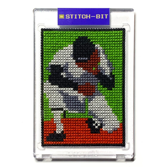 Bases Loaded Nintendo NES retro video game cross-stitch STITCH-BIT by Bryan.