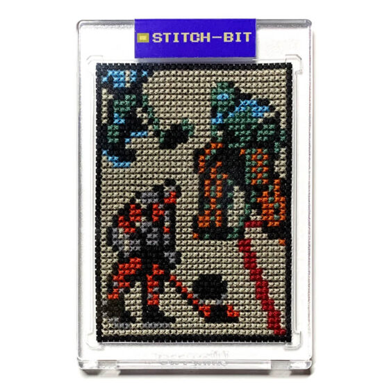 Blades of Steel Nintendo NES retro video game cross-stitch STITCH-BIT by Bryan.