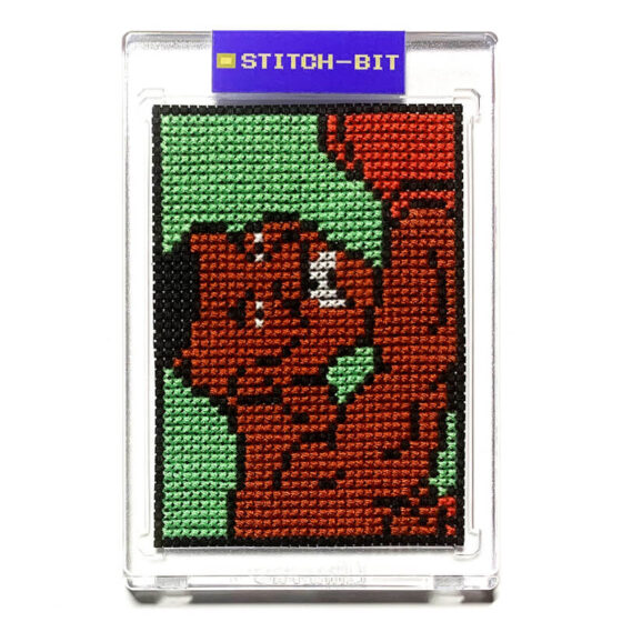 Mike Tyson’s Punch-Out!! Nintendo NES retro video game cross-stitch STITCH-BIT by Bryan.