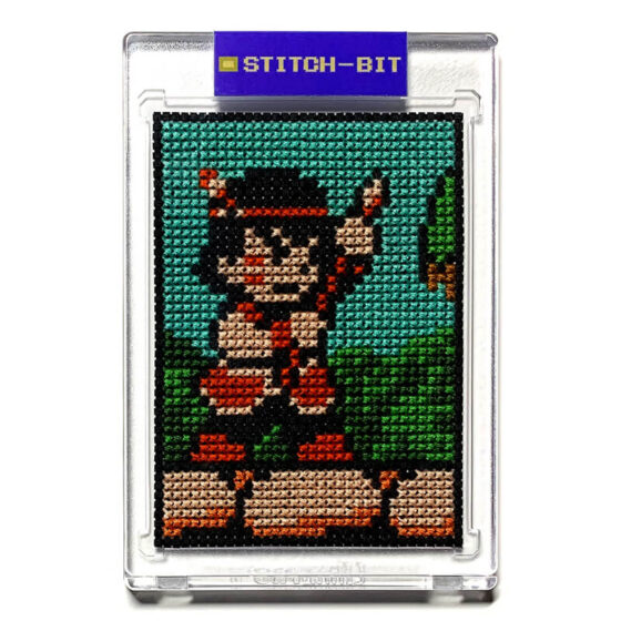 Whomp ‘Em Nintendo NES retro video game cross-stitch STITCH-BIT by Bryan.