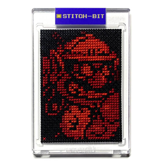 Nintendo Virtual Boy Wario Land retro video game cross-stitch STITCH-BIT by Bryan.