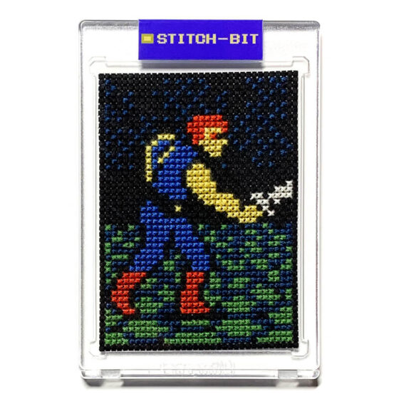 Trojan Nintendo NES retro video game cross-stitch STITCH-BIT by Bryan.