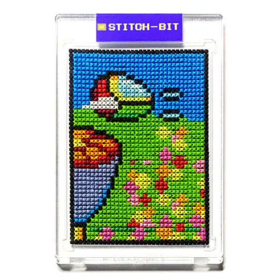 Fantasy Zone Sega Master System retro video game cross-stitch STITCH-BIT by Bryan.