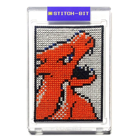 Pokémon FireRed Nintendo Game Boy Advance retro video game cross-stitch STITCH-BIT by Bryan.