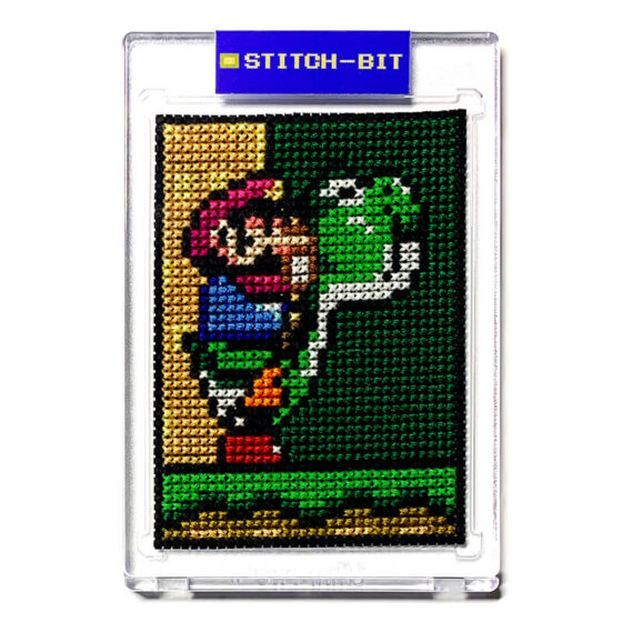 Super Mario World Nintendo SNES retro video game cross-stitch STITCH-BIT by Bryan.