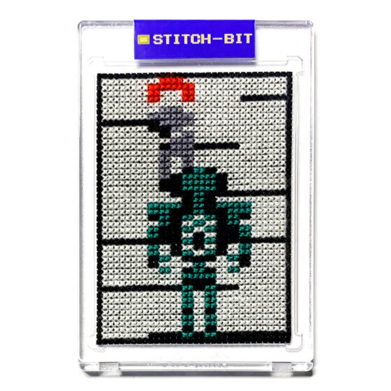 Aliens: The Computer Game Amstrad CPC retro video game cross-stitch STITCH-BIT by Bryan.