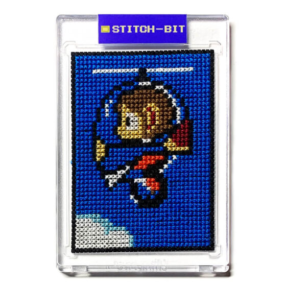 Alex Kidd in Miracle World Sega Master System retro video game cross-stitch STITCH-BIT by Bryan.