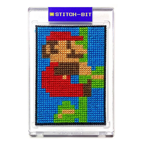 Super Mario Bros. Nintendo NES retro video game cross-stitch STITCH-BIT by Bryan.