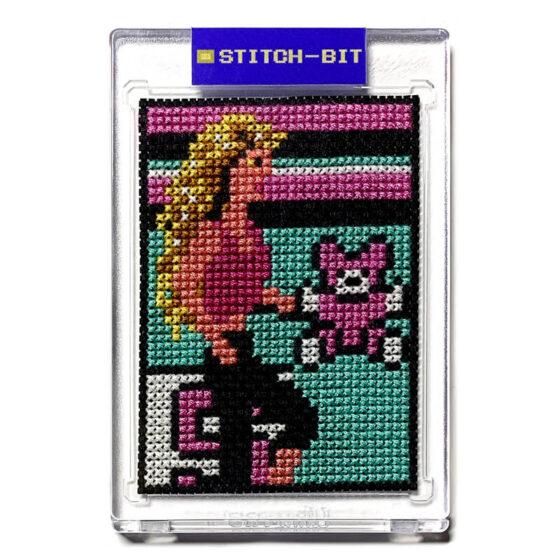 Barbie Nintendo NES retro video game cross-stitch STITCH-BIT by Bryan.